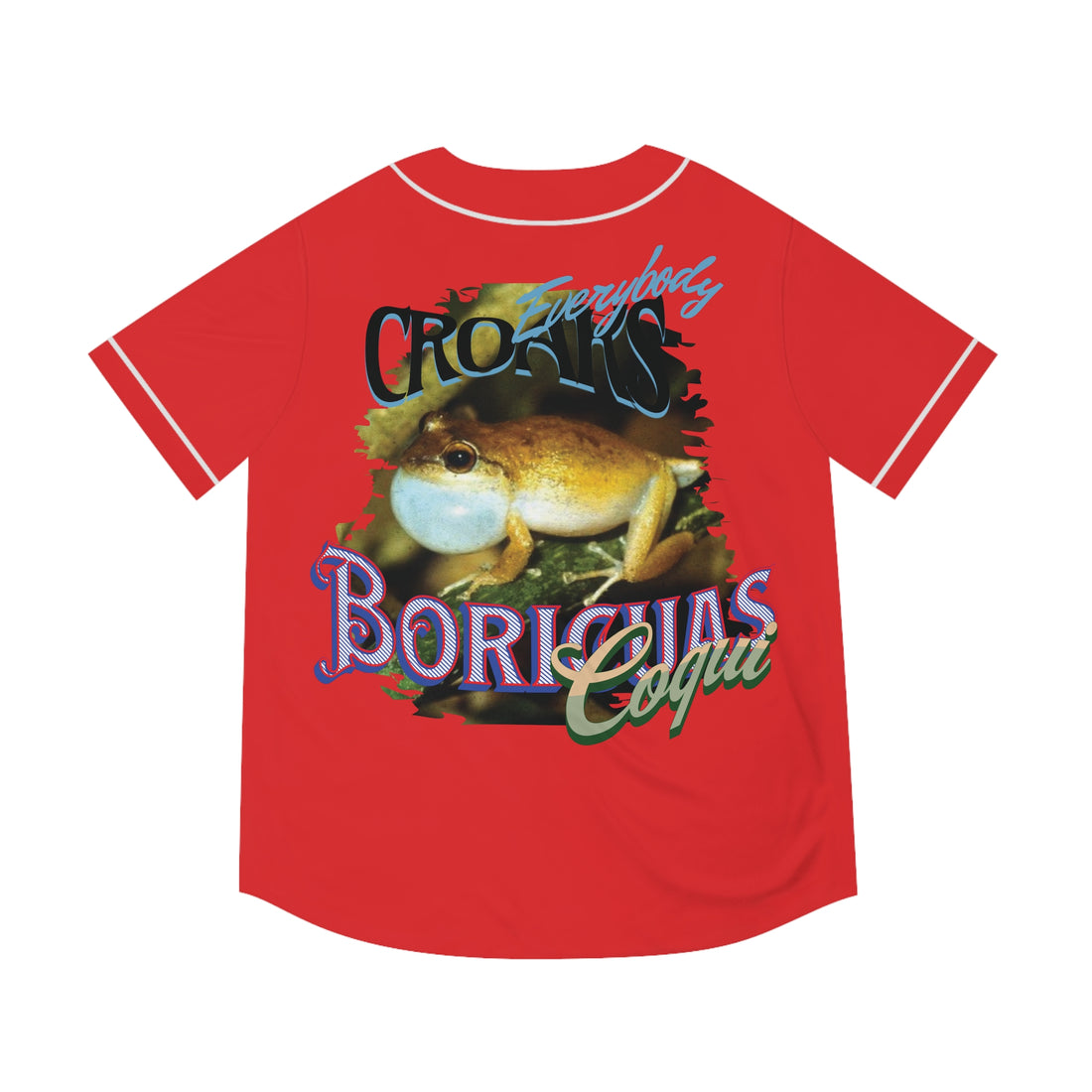 EC Boricuas Coqui Baseball Jersey Red
