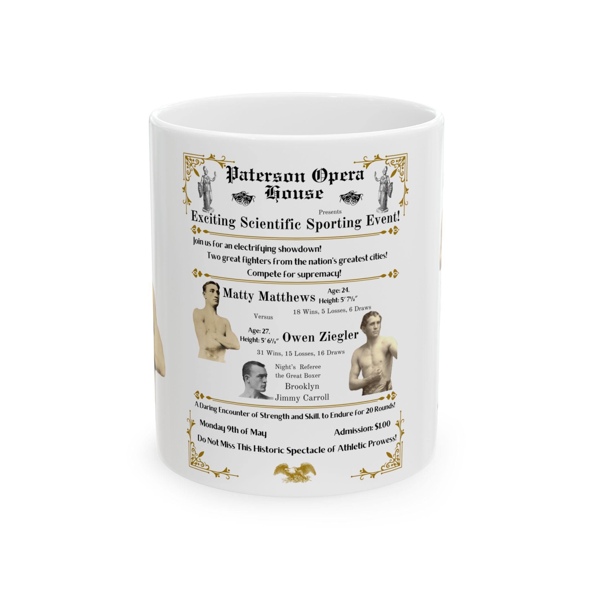 Paterson Opera House Fight Poster Ceramic Mug