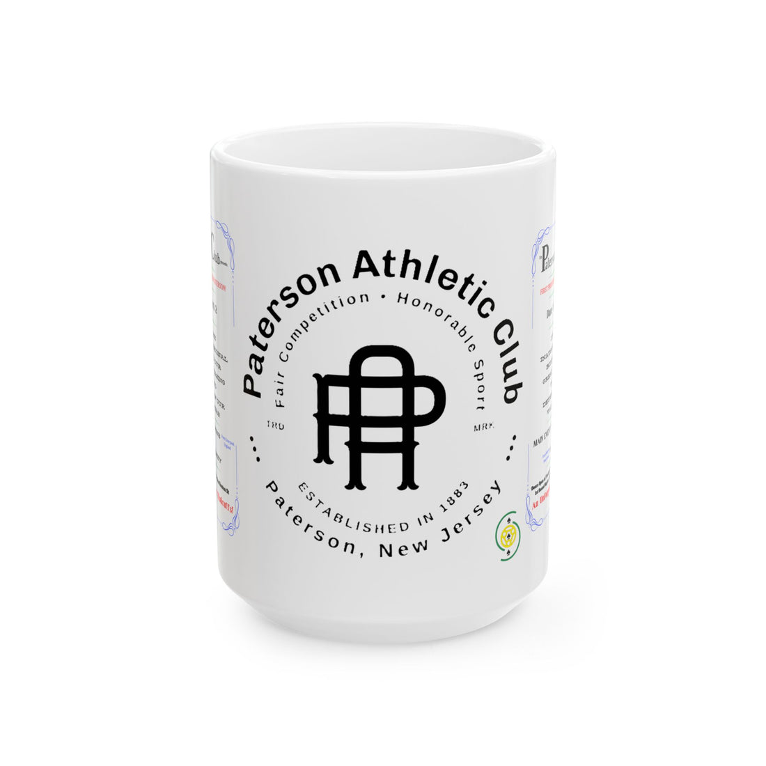 Vintage Fight Poster - Paterson Athletic Club Mug