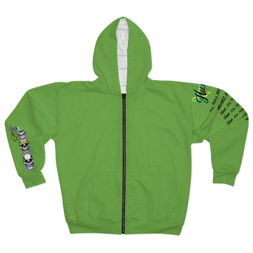 3 Wise Skulls Zip Hoodie MGn