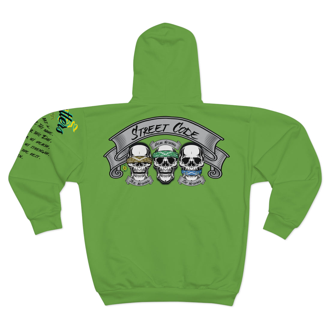 3 Wise Skulls Zip Hoodie MGn