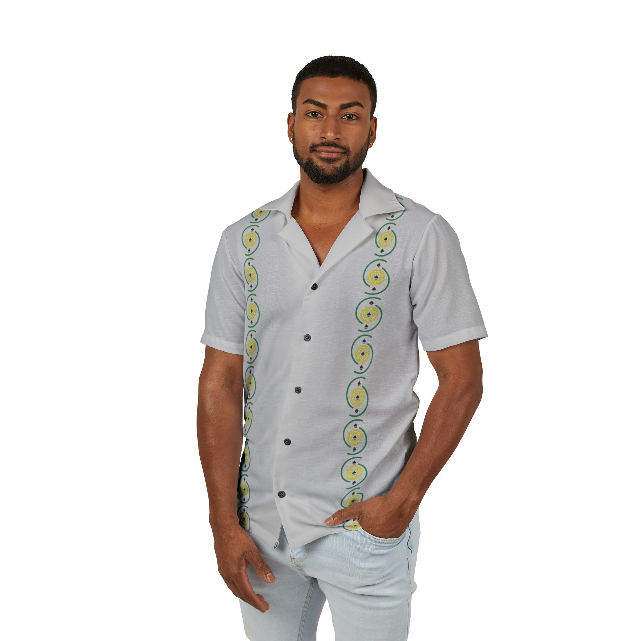 LSFL Logo Hawaiian Shirt - Gry