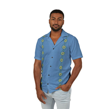 LSFL Logo Hawaiian Shirt Lt Blu