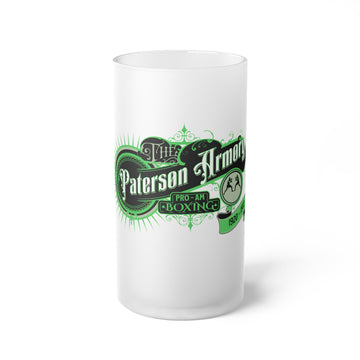 Paterson Armory Boxing Frosted Glass Beer Mug