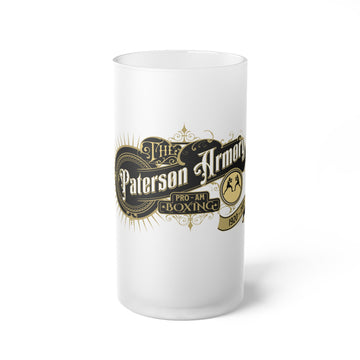 Paterson Armory Boxing Frosted Glass Beer Mug