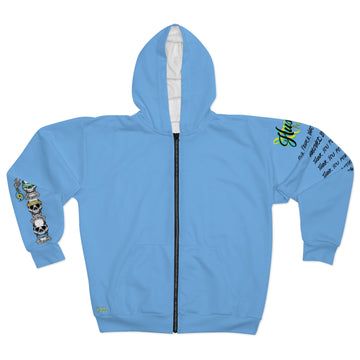 3 Wise Skulls Zip Hoodie SkB