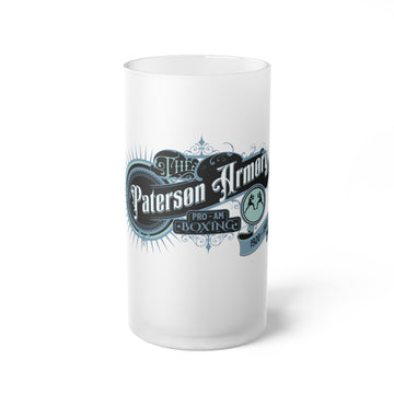 Paterson Armory Boxing Frosted Glass Beer Mug
