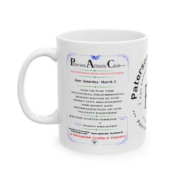 Vintage Fight Poster - Paterson Athletic Club Mug